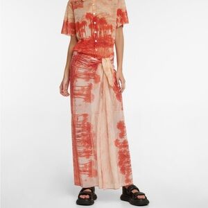 Jean Paul Gaultier Palm Tree Tulle Sarong